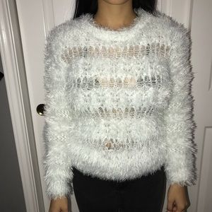 Willow & Clay Baby Blue Mohair Sweater